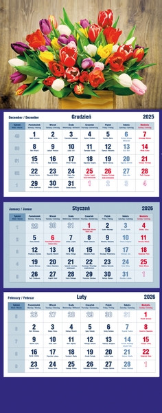 Kalendarz trójdzielny T-105T-12 Michalczyk i Prokop